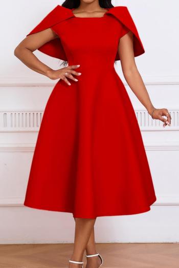 casual plus size slight stretch 4 colors crew neck midi dress