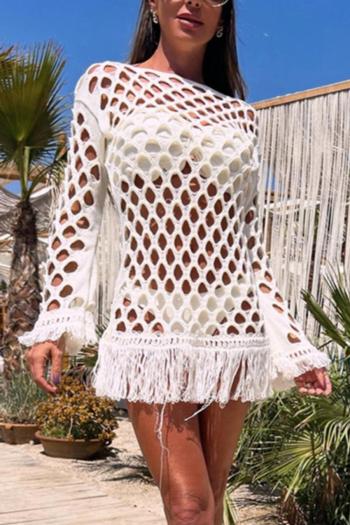 new sexy slight stretch 3 colors cutout tassels decor cover-up