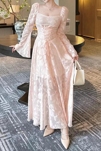 stylish plus-size slight stretch patchwork mercerization with liner maxi dress