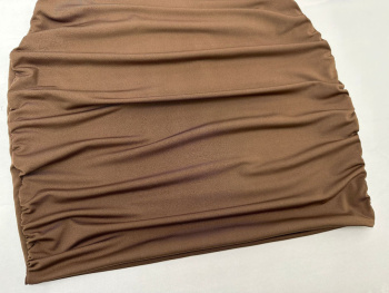 Sexy slight stretch one-shoulder tight shirring hollow backless mini dress