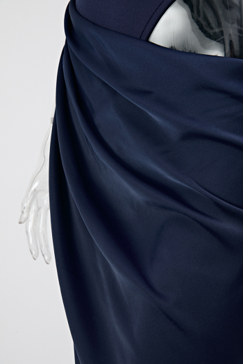 Sexy slight stretch satin stitching slim hollow sleeveless maxi dress