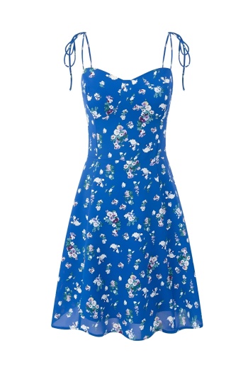 slight stretch casual floral batch printing zip-up mini dress size run small