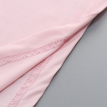 Elegant slight stretch pleated backless mesh sequins embroidery maxi dress