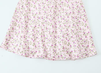 Casual non-stretch floral batch printing lace-up sling backless mini dress
