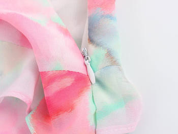 Casual non-stretch tie-dye printed sling backless mini dress