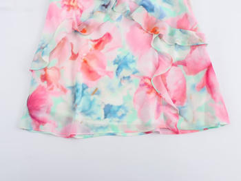 Casual non-stretch tie-dye printed sling backless mini dress