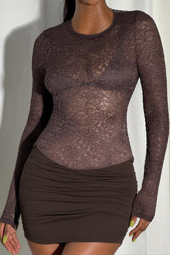 sexy stretch see-through lace splicing tight pleated mini dress with bralettes