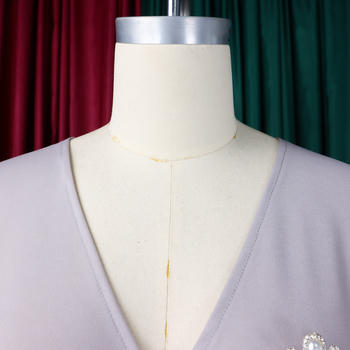 Casual plus size slight stretch lantern sleeve slim slit midi dress with belt