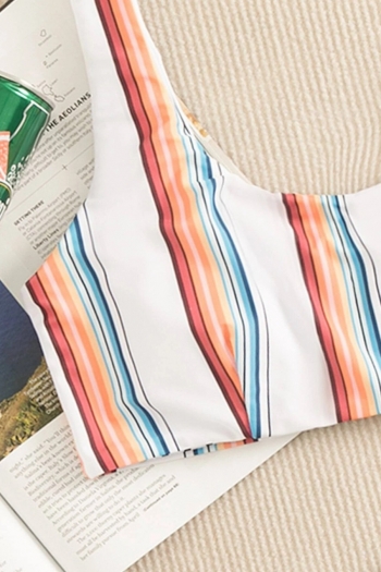 New stripe printing padded sexy stylish two-piece swimsuit