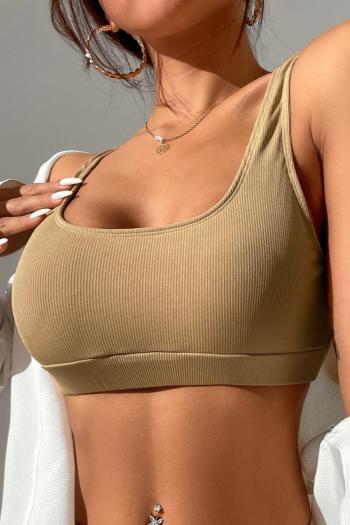 sexy four colors pure color padded bikini top(only top)
