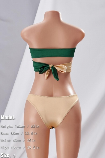 Sexy 2 colors padded metallic ring linked bikini sets(new added colors)