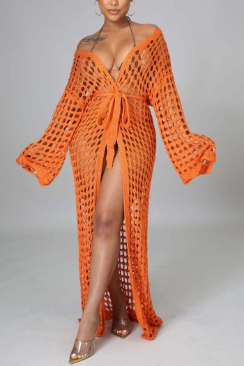 sexy 7 colors orange cut out knitted belt cover-ups(only cover-ups,new added colors)