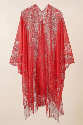 new 6 colors lace see-through non-stretch tassel decor stylish sexy cover-ups