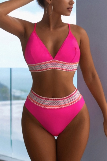 new stitching removable padding high waist adjustable straps sexy bikini sets