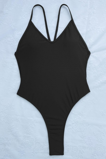 Sexy 3 colors padded backless ring linked one-piece swimsuit(new added colors)