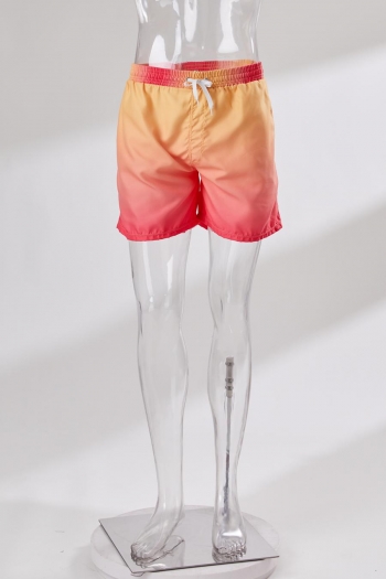 made by girlmerry men's new plus size gradient color pocket swimsuit shorts