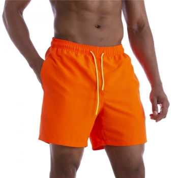 xs-2xl men 5-color inelastic double layer beach swim shorts(with lined,ba006735 same style)