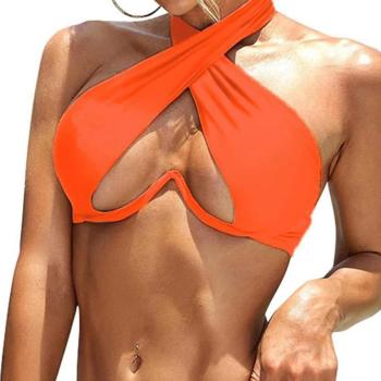 sexy plus size orange13 colors padded underwire removable straps bikini top