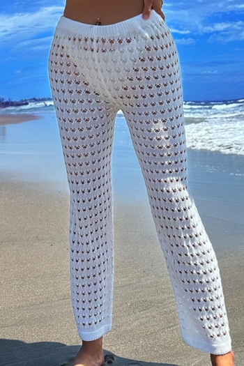 sexy 2 colors cut out knitted beach pants cover-ups(no panties)