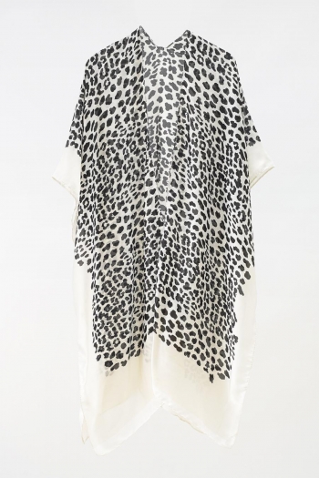 sexy leopard printing loose beach cover-up