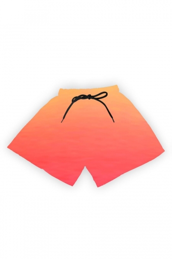 high quality boy cute gradient color tie-waist beach shorts