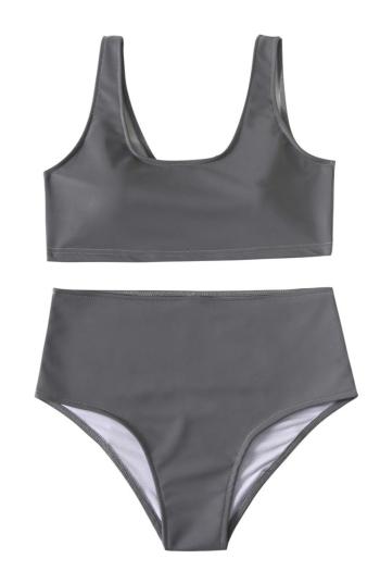 sexy sports plus size pure color reflective fabric padded vest & shorts set