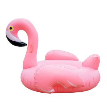 one pc pvc fabric flamingo shape self inflating swimming ring(150*150*85cm)