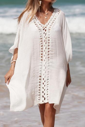 sexy cut out crochet 5 colors v-neck loose cover-up(only cover-up)