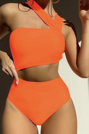 sexy 13 colors padded hollow one-piece swimsuit