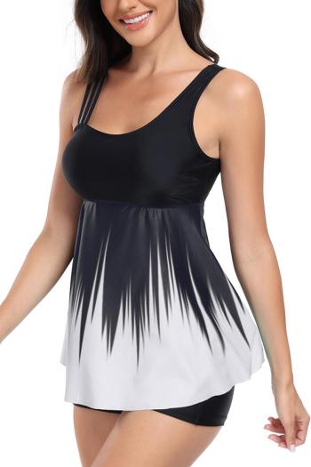 Stylish plus size gradient color 4 colors padded flat angle tankini set