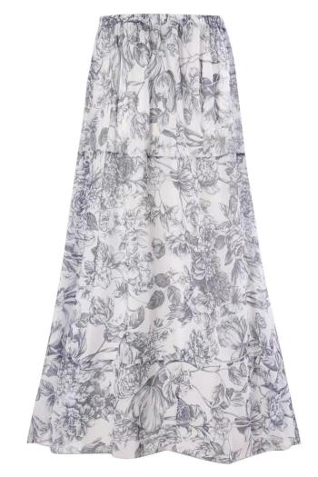 sexy floral printing beach skirt cover-up