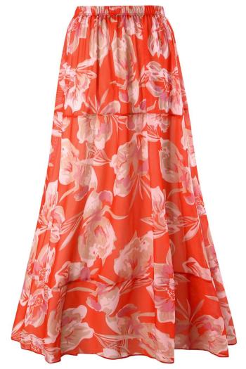 sexy flower printing beach skirt cover-up