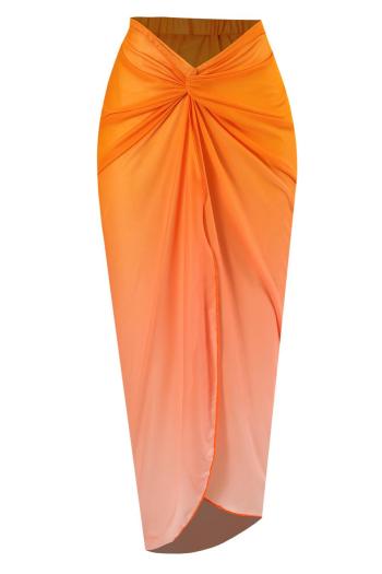 sexy 3 colors orange chiffon skirt cover-up