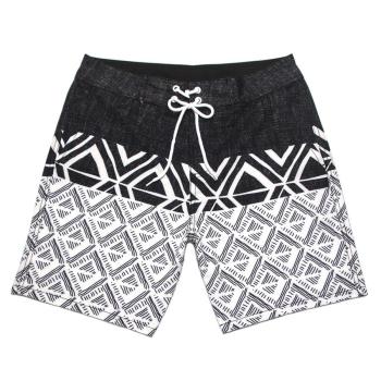 stylish plus size slight stretch surf quick-drying printing men's board shorts#1