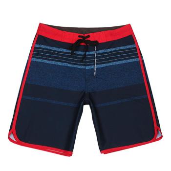 plus size slight stretch contrast color quick dry surf rafting men board shorts