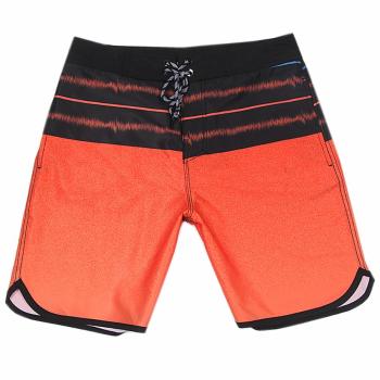 plus size slight stretch orange men's quick dry surf board shorts