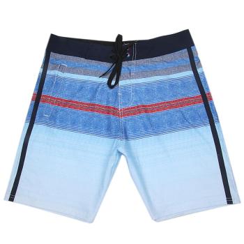 plus size slight stretch stripe pocket men's quick dry surf board shorts