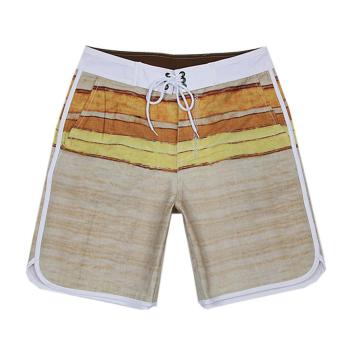 plus size slight stretch 3 colors stripe men's quick dry surf board shorts