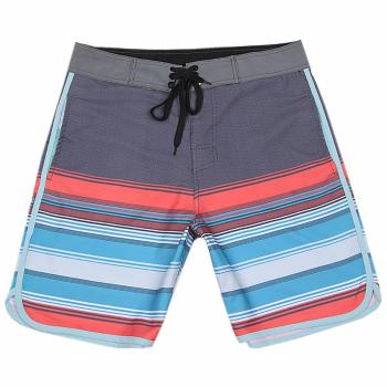 plus size slight stretch stripe pattern quick dry surf men's board shorts