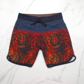 men casual slight stretch print quick dry surfing shorts#3#(size run small)