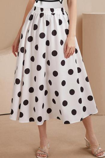 stylish polka dot printing chiffon beach skirt cover-up