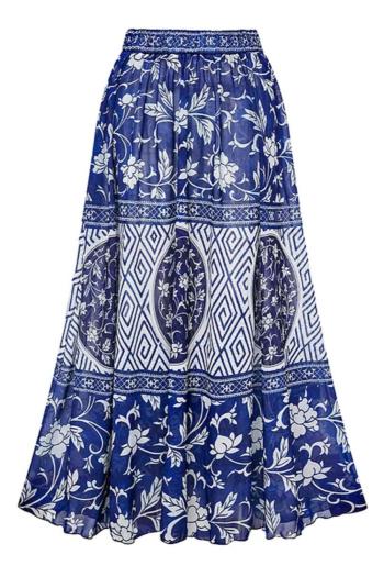 stylish allover printing beach skirt cover-up