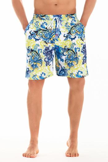 family couple style men graphic printing pocket with lined beach shorts
