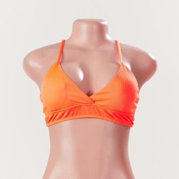 xs-xxl high quality sexy plus size 4 colors orange padded backless bikini top