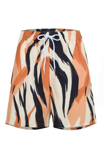family couple style men plus size graphic print casual beach shorts with lined