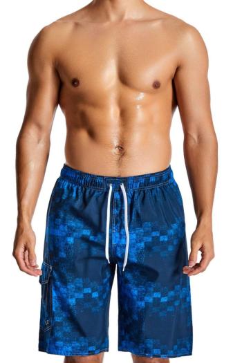 men batch printing pocket stylish quick dry surfing beach shorts