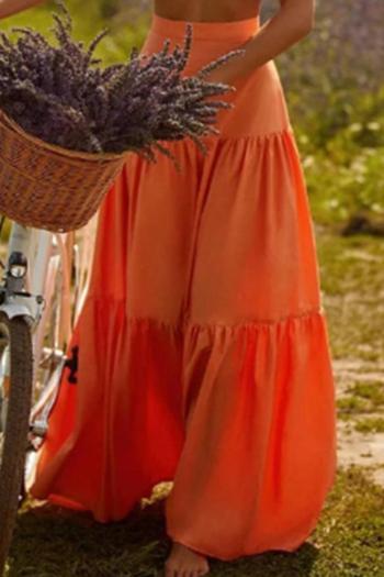 sexy orange beach cover-up skirt