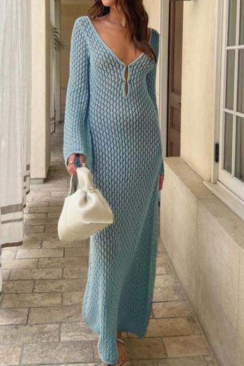 new sexy slight stretch 8-color polyester knit see through long sleeve cover-up