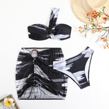 Mesh Patchwork Sporty High Waist Bikini main image 1