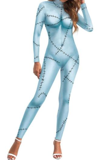 new halloween slight stretch cosplay sally 3d printing long sleeve costumes